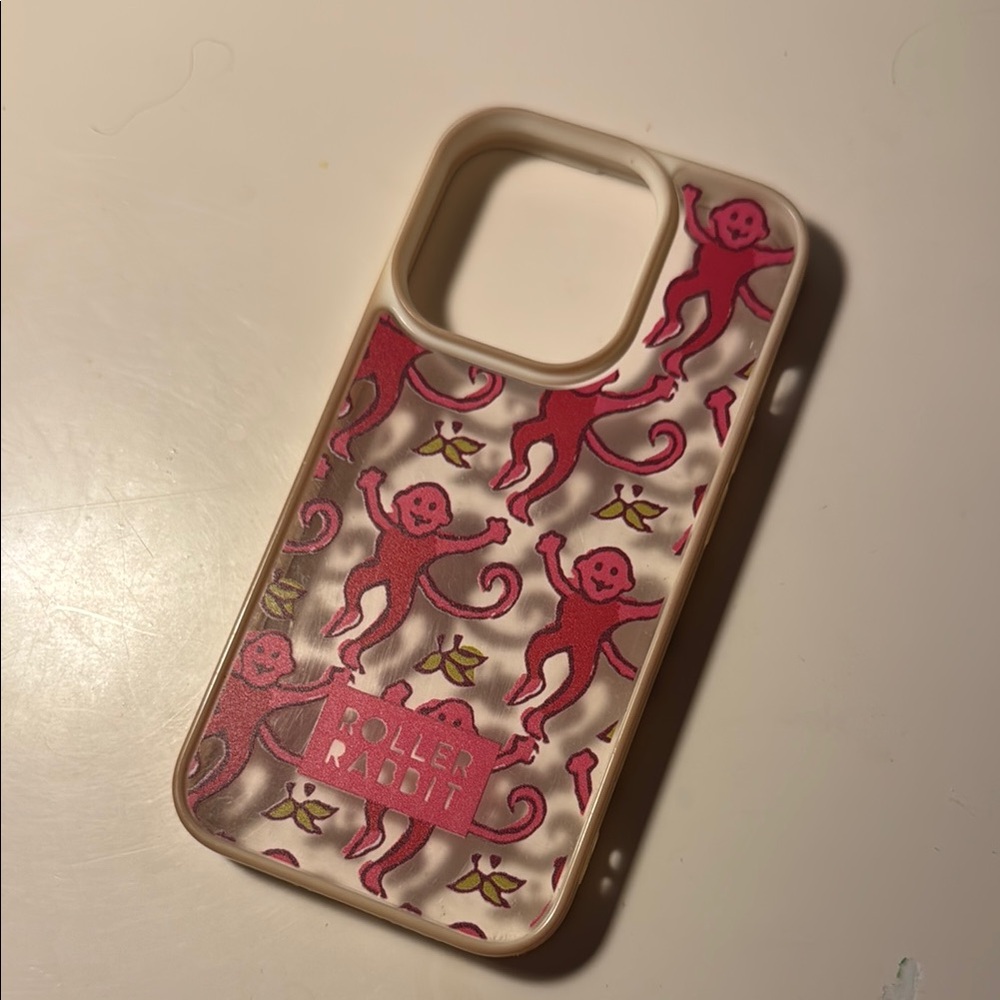Roller Rabbit Pink Monkey Phone Case
